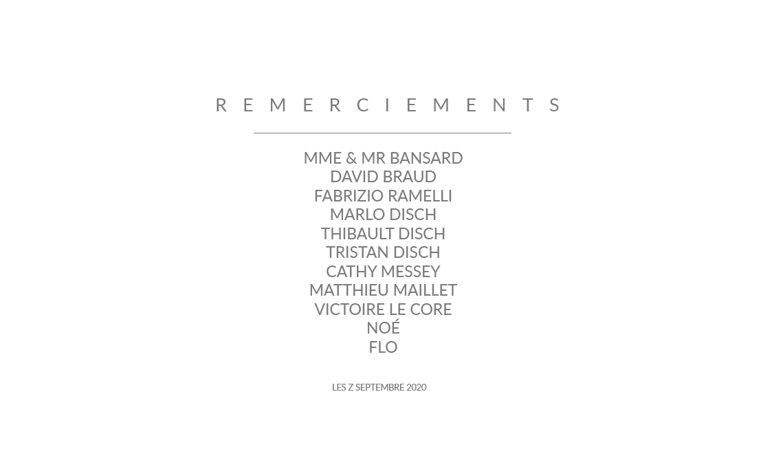 remerciements